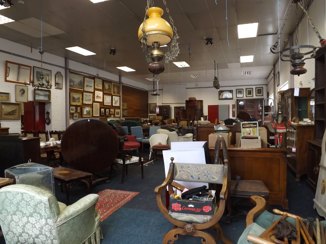 Picture Railton's Saleroom in Wooler in preparation for June 2020 Auction