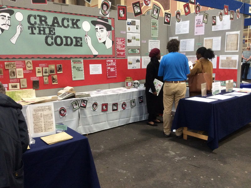 The Crack the Code stand at work at Family Tree Live 2019