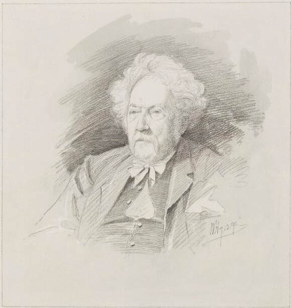 Portrait of Henry George Hine, painted in 1891 by Walker Hodgson